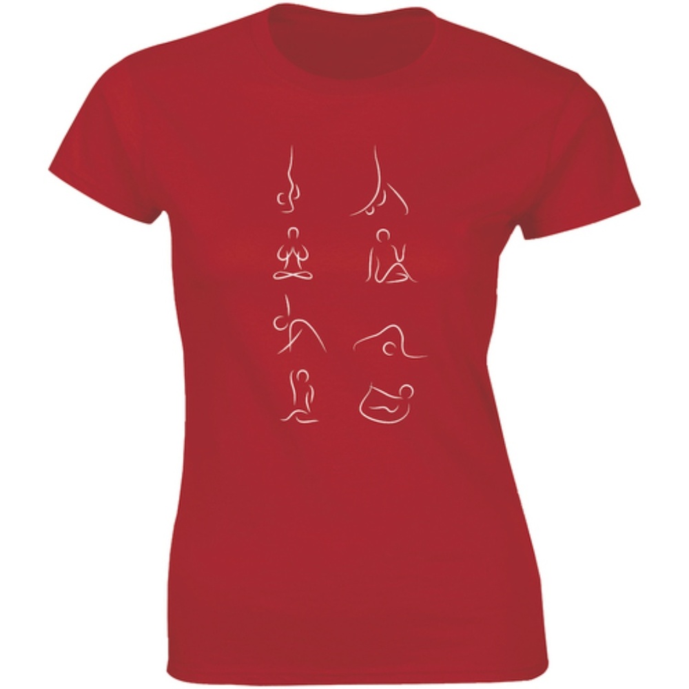 Yoga Different Pose Steps Go Peace of Mind T-shirt